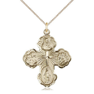 14kt Gold 5-Way Medal