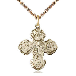 14kt Gold 5-Way Medal