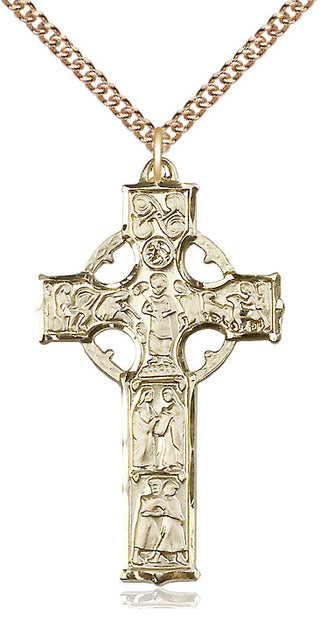 14kt Gold Celtic Cross Medal
