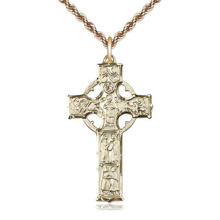 14kt Gold Celtic Cross Medal