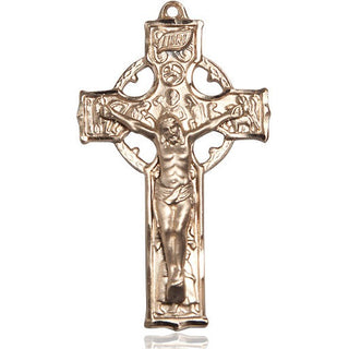 14kt Gold Filled Celtic Crucifix Medal