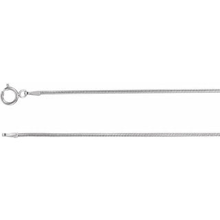 1 mm Round Snake Chain 