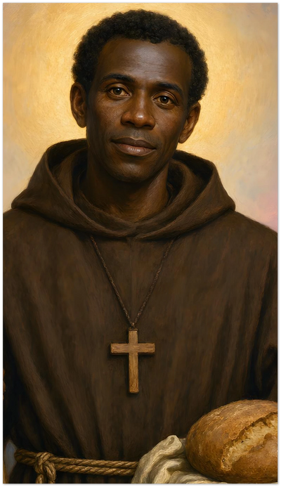 St. Benedict the Moor Holy Cards