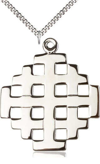 Pewter Cross Medal Catholic Jewelry