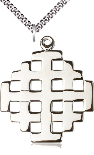 Sterling Silver Cross Medal Catholic Jewelry