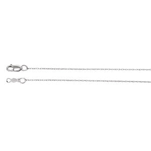 20-inch .75MM Rope Chain with Lobster Clasp - 14K White Gold