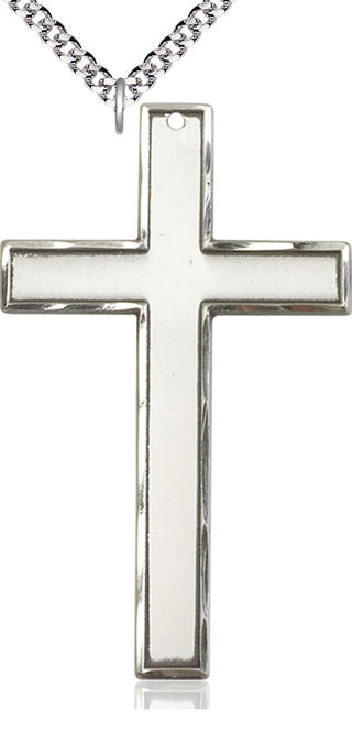 Sterling Silver Cross Medal Catholic Jewelry