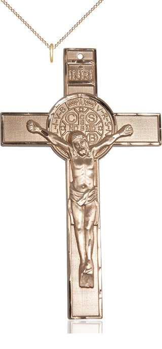14kt Gold Filled Saint Benedict Medal | Large