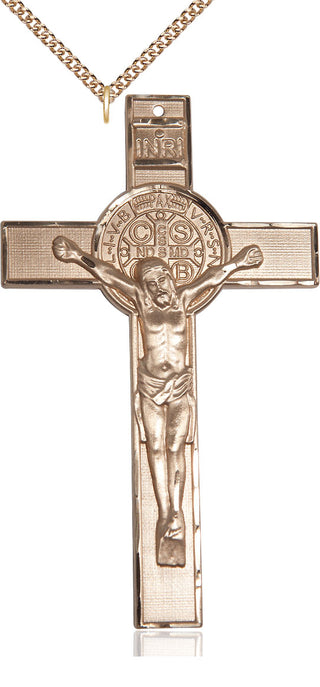 14kt Gold Filled Saint Benedict Medal | Large