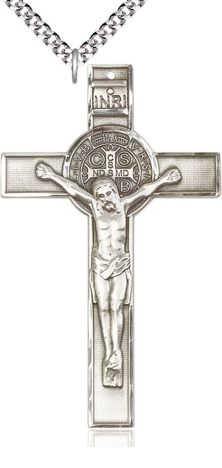 Sterling Silver Saint Benedict Medal Catholic Jewelry
