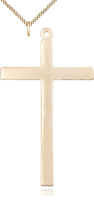 14kt Gold Filled Cross Medal Catholic Jewelry