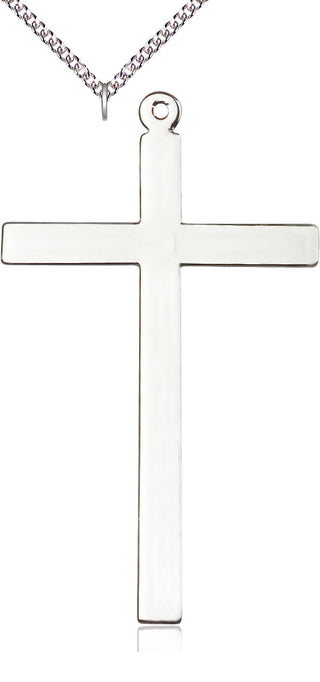 Sterling Silver Cross Medal Catholic Jewelry