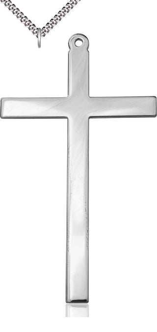 Sterling Silver Cross Medal Catholic Jewelry