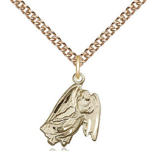 14kt Gold Filled Guardian Angel Medal Religious and Catholic Jewelry