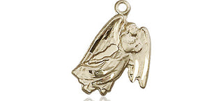 14kt Gold Guardian Angel Medal