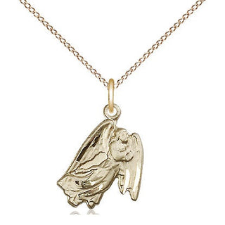 14kt Gold Guardian Angel Medal