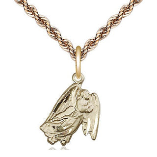 14kt Gold Guardian Angel Medal