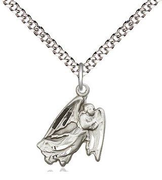 Sterling Silver Guardian Angel Medal Religious and Catholic Jewelry
