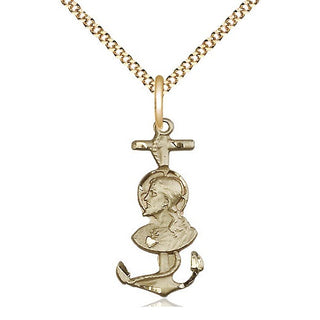 14kt Gold Filled Saint Christopher Medal Catholic Jewelry