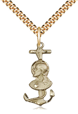 14kt Gold Filled Saint Christopher Medal Catholic Jewelry