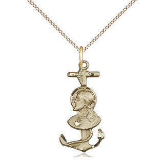 14kt Gold Saint Christopher Medal