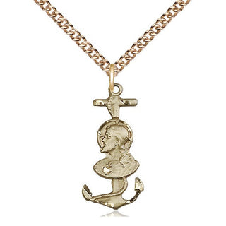 14kt Gold Saint Christopher Medal