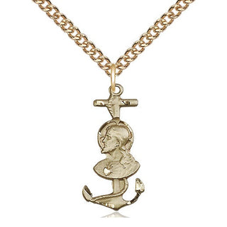 14kt Gold Saint Christopher Medal