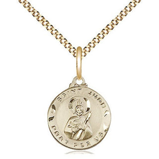 14kt Gold Filled Saint Jude Medal Religious and Catholic Jewelry
