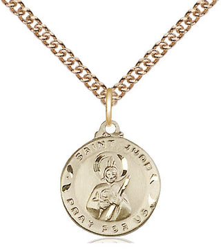 14kt Gold Saint Jude Medal