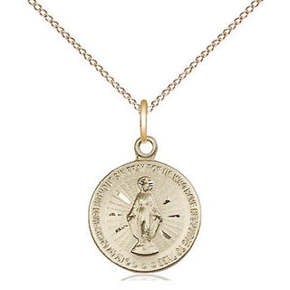 14kt Gold Filled Miraculous Medal Religious and Catholic Jewelry