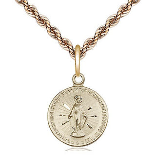 14kt Gold Filled Miraculous Medal Religious and Catholic Jewelry