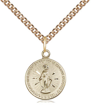 14kt Gold Miraculous Medal