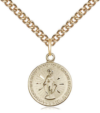 14kt Gold Miraculous Medal