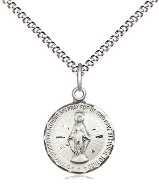 Sterling Silver Miraculous Medal Religious and Catholic Jewelry