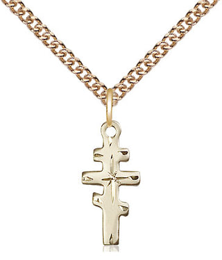 14kt Gold Greek Orthadox Cross Medal