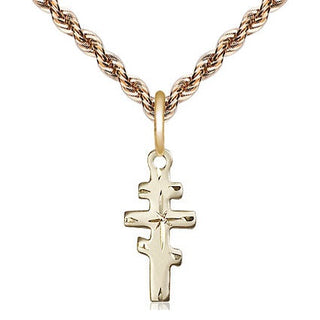 14kt Gold Greek Orthadox Cross Medal