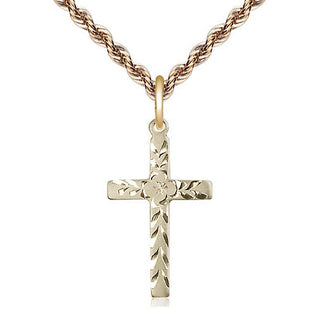 14kt Gold Cross Medal