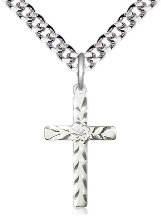 Pewter Cross Medal Catholic Jewelry