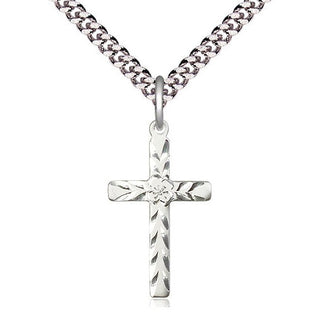 Sterling Silver Cross Medal Catholic Jewelry