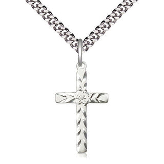 Sterling Silver Cross Medal Catholic Jewelry