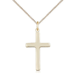 14kt Gold Filled Cross Medal Catholic Jewelry
