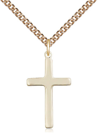 14kt Gold Filled Cross Medal Catholic Jewelry