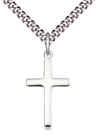 Pewter Cross Medal Catholic Jewelry