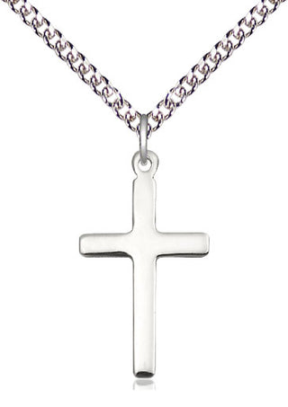 Sterling Silver Cross Medal Catholic Jewelry