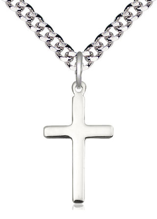 Sterling Silver Cross Medal Catholic Jewelry