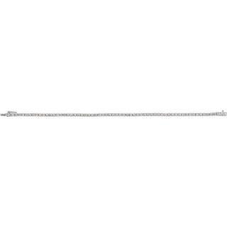 14K White 3 CTW Natural Diamond Line 7" Bracelet