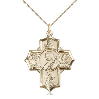 14kt Gold Philomena Theresa Rita Antony Jude Medal