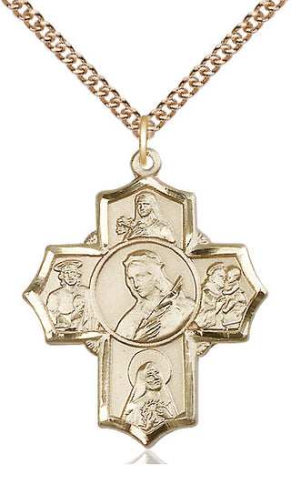 14kt Gold Philomena Theresa Rita Antony Jude Medal