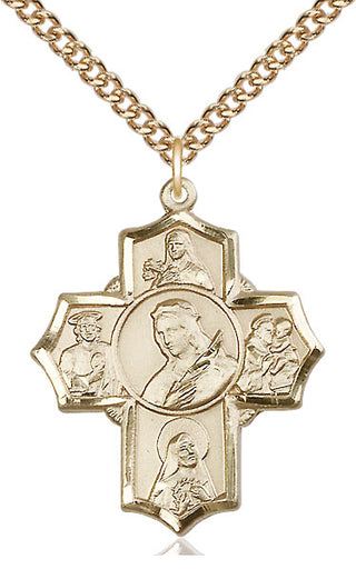 14kt Gold Philomena Theresa Rita Antony Jude Medal