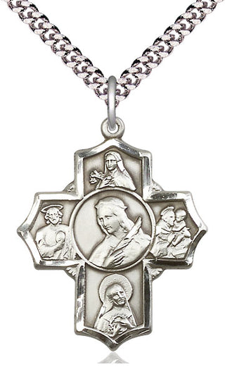 Sterling Silver Philomena Theresa Rita Antony Jude Medal Catholic Jewelry